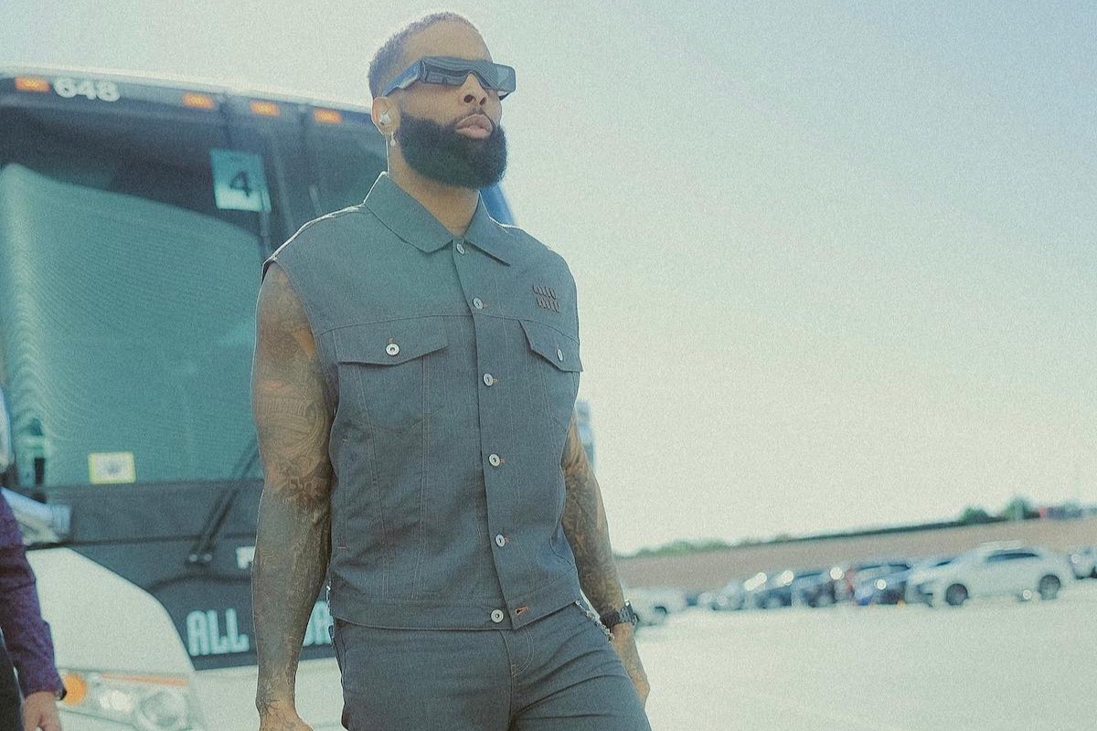 SPOTTED: Odell Beckham Jr. Embraces the Grey Days Wearing Miu Miu, Bottega Veneta & more